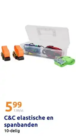 Action C&C elastische en spanbanden aanbieding