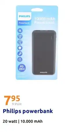 Action Philips powerbank aanbieding
