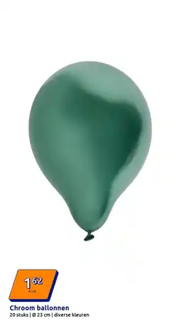 Action Chroom ballonnen aanbieding