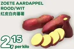 Amazing Oriëntal ZOETE AARDAPPEL ROOD/WIT aanbieding