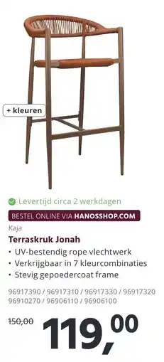 HANOS Terraskruk Jonah aanbieding