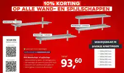 HANOS RVS Wandschap of spijlschap aanbieding