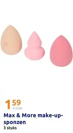 Action Max & More make-up-sponzen aanbieding