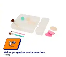 Action Make-up-organizer met accessoires aanbieding