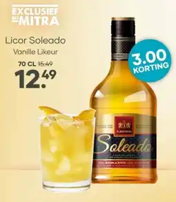 Mitra Licor Soleado Vanille Likeur aanbieding