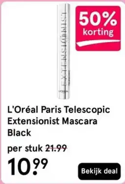 Etos L'oréal paris telescopic extensionist mascara black aanbieding