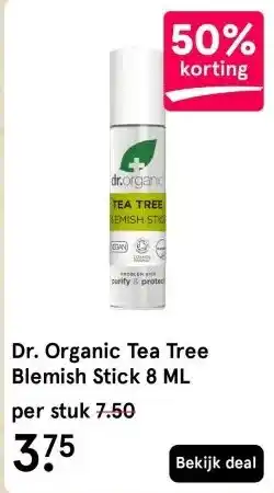 Etos Dr. Organic Tea Tree Blemish Stick 8 ML aanbieding