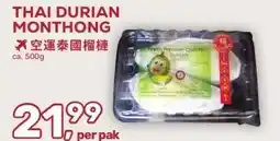 Amazing Oriëntal Thai durian monthong aanbieding