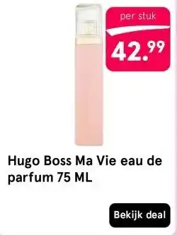 Etos Hugo Boss Ma Vie eau de parfum 75 ML aanbieding