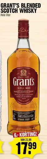 Super Dirck 3 Grant's blended scotch whisky aanbieding