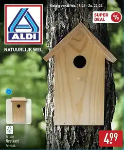 ALDI Belavi Nestkast aanbieding