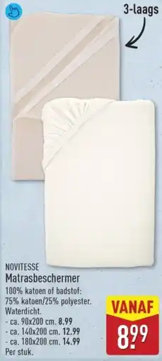 ALDI Novitesse Matrasbeschermer aanbieding