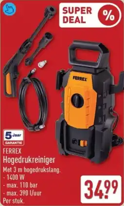 ALDI Ferrex Hogedrukreiniger aanbieding