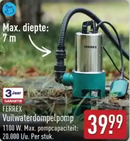 ALDI Ferrex Vuilwaterdompelpomp aanbieding