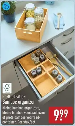 ALDI Home Creation Bamboe Organizer aanbieding