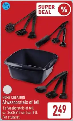 ALDI Home Creation Afwasborstels of Teil aanbieding