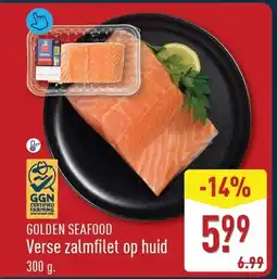 ALDI Golden Seafood Verse zalmfilet op huid aanbieding