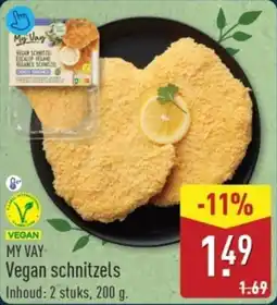 ALDI My Vay Vegan Schnitzels aanbieding