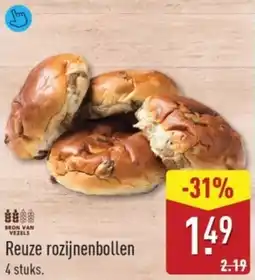 ALDI Reuze rozijnenbollen aanbieding