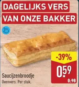 ALDI Saucijzenbroodje aanbieding