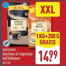 ALDI Barissimo Gustoso of Espresso Koffiebonen aanbieding