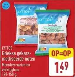 ALDI Lyttos Griekse Gekaramelliseerde noten aanbieding