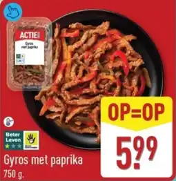 ALDI Gyros met Paprika aanbieding
