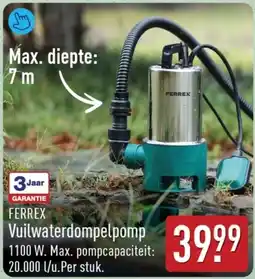 ALDI Ferrex Vuilwaterdompelpomp aanbieding