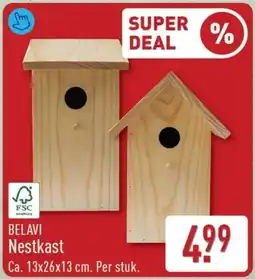 ALDI Belavi Nestkast aanbieding
