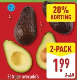 ALDI Eetrijpe Avocado's aanbieding
