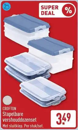 ALDI Crofton Stapelbare Vershouddozenset aanbieding
