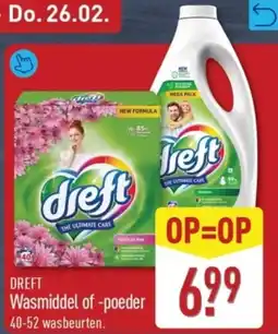 ALDI Dreft Wasmiddel of Poeder aanbieding