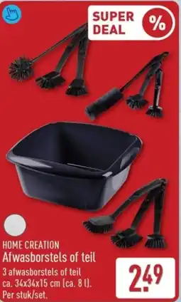 ALDI Home Creation Afwasborstels of Teil aanbieding