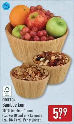 ALDI Crofton Bamboe Kom aanbieding