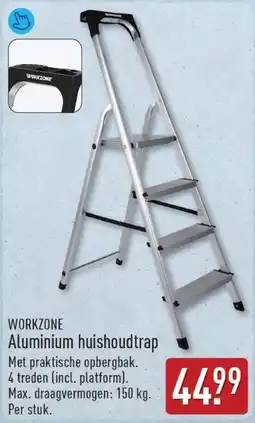 ALDI Workzone Aluminium Huishoudtrap aanbieding