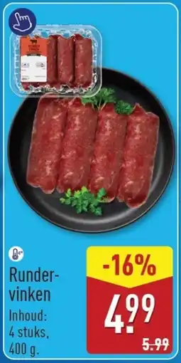 ALDI Rundervinken aanbieding