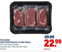 Makro Horecalijn Zuid-Amerikaanse runderribeye aanbieding