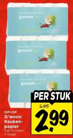 Vomar Voordeelmarkt G'woon Keuken papier aanbieding