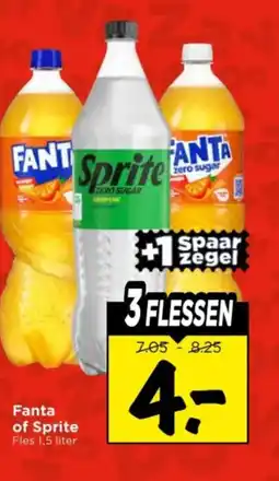 Vomar Voordeelmarkt Fanta of Sprite aanbieding