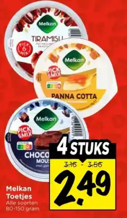 Vomar Voordeelmarkt Melkan Toetjes aanbieding