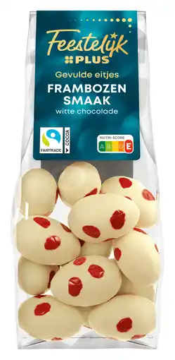 PLUS Feestelijk PLUS Paasei wit framboos aanbieding