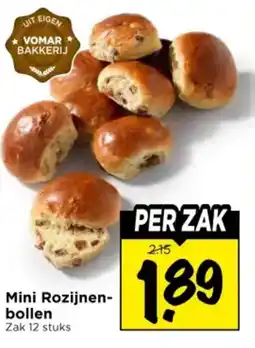 Vomar Voordeelmarkt Mini Rozijnen bollen aanbieding