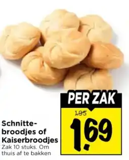 Vomar Voordeelmarkt Schnitte broodjes of Kaiserbroodjes aanbieding