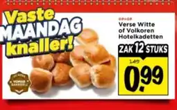 Vomar Voordeelmarkt Verse Witte of Volkoren Hotelkadetten aanbieding