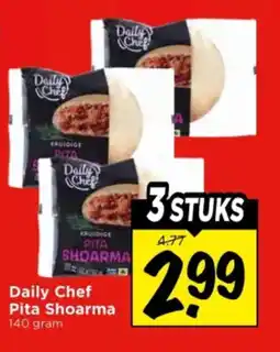 Vomar Voordeelmarkt Daily Chef Pita Shoarma aanbieding