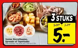 Vomar Voordeelmarkt Vomar Borrelhapjes, Spreads of Tapenades aanbieding