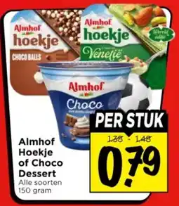 Vomar Voordeelmarkt Almhof Hoekje of Choco Dessert aanbieding