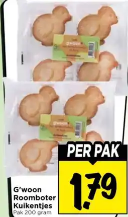 Vomar Voordeelmarkt G'woon Roomboter Kuikentjes aanbieding