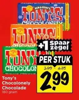 Vomar Voordeelmarkt Tony's Chocolonely Chocolade aanbieding