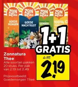 Vomar Voordeelmarkt Zonnatura Thee aanbieding